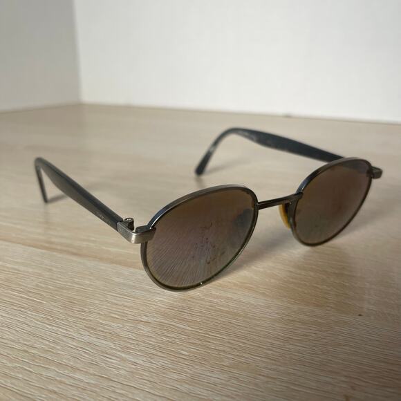 Vintage Revo 1110/010 Sunglasses READ Gun Metal Black Arms Made in Japan - Picture 1 of 16